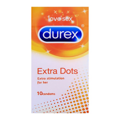 Love Sex Durex Extra Dots Extra Stimulation For Her 10 Condoms