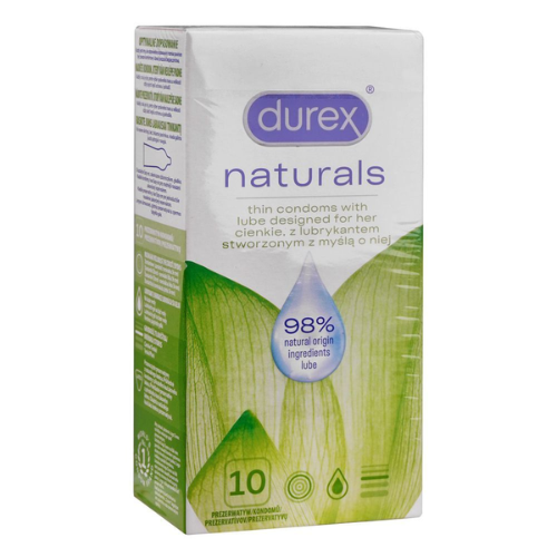 Durex Naturals Thin and Lubricated Water Based Condoms In Pakistan