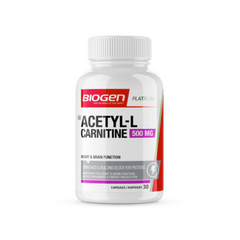 Acetyl L-Carnitine 500mg – 30 Caps