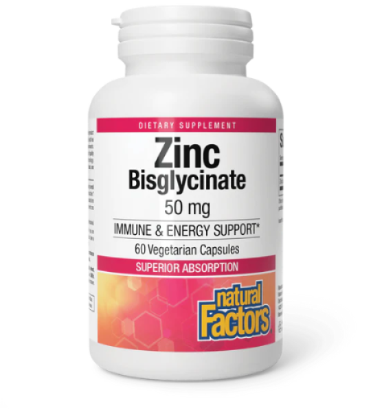 Natural Factors Zinc Bisglycinate 50 mg 60 Capsules Price in Pakistan