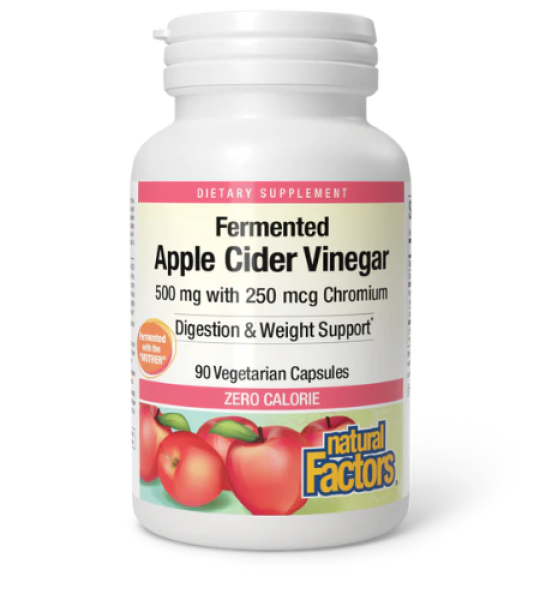 Natural Factors Apple Cider Vinegar and Chromium 500 mg / 250 mcg 90 Capsules Price In Pakistan