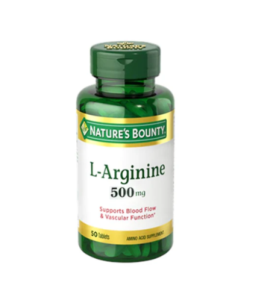 Nature's Bounty L-Arginine 500mg 50 Tablets Price In Pakistan