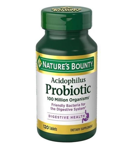 Nature's Bounty Acidophilu Probiotic 100 million Organisms 120 Tablets Price In Pakistan