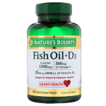 Nature's Bounty Fish Oil Plus D3 90 Capsules Price In Pakistan