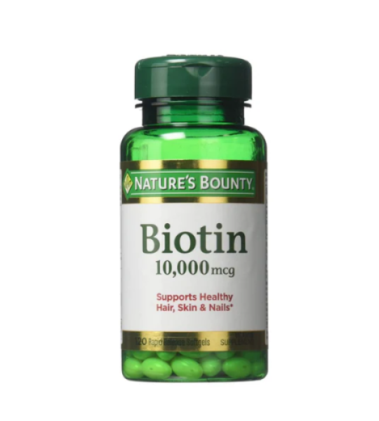 Nature's Bounty Biotin 10000 mcg 120 Capsules Price In Pakistan