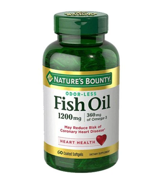 Nature's Bounty Fish Oil 1200mg Plus Omega-3 60 Coated Softgels Price In Pakistan