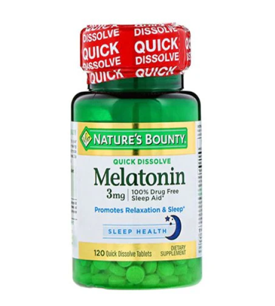 Nature's Bounty Melatonin 3 mg Quick Dissolve 120 Tablets Price In Pakistan