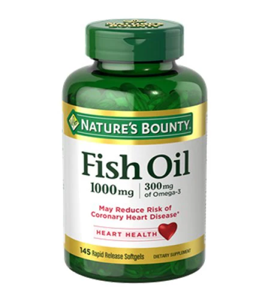 Nature's Bounty Fish Oil 1000 mg 145 Softgels Price In Pakistan