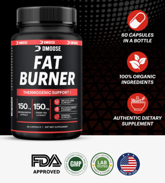 Dmoose Fat Burner Thermogenic Support 60 Capsules In Pakistan