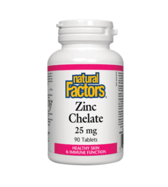 Natural Factors - Zinc Chelate, 25 mg, 90 Tablets Price In Pakistan